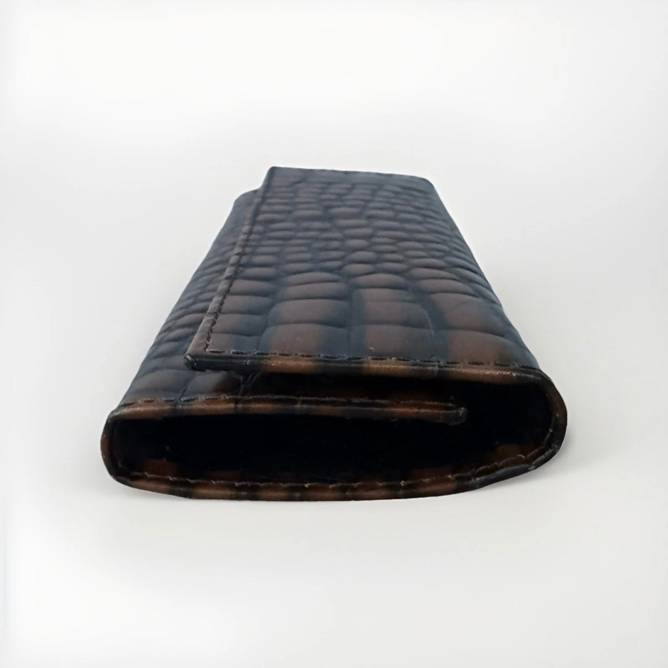 NANNINI PORTA CHIAVI DONNA IN PELLE STAMPA COCCO MARRONE