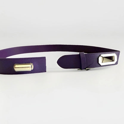 AQUASCUTUM OF LONDON CINTURA DONNA VIOLA PELLE
