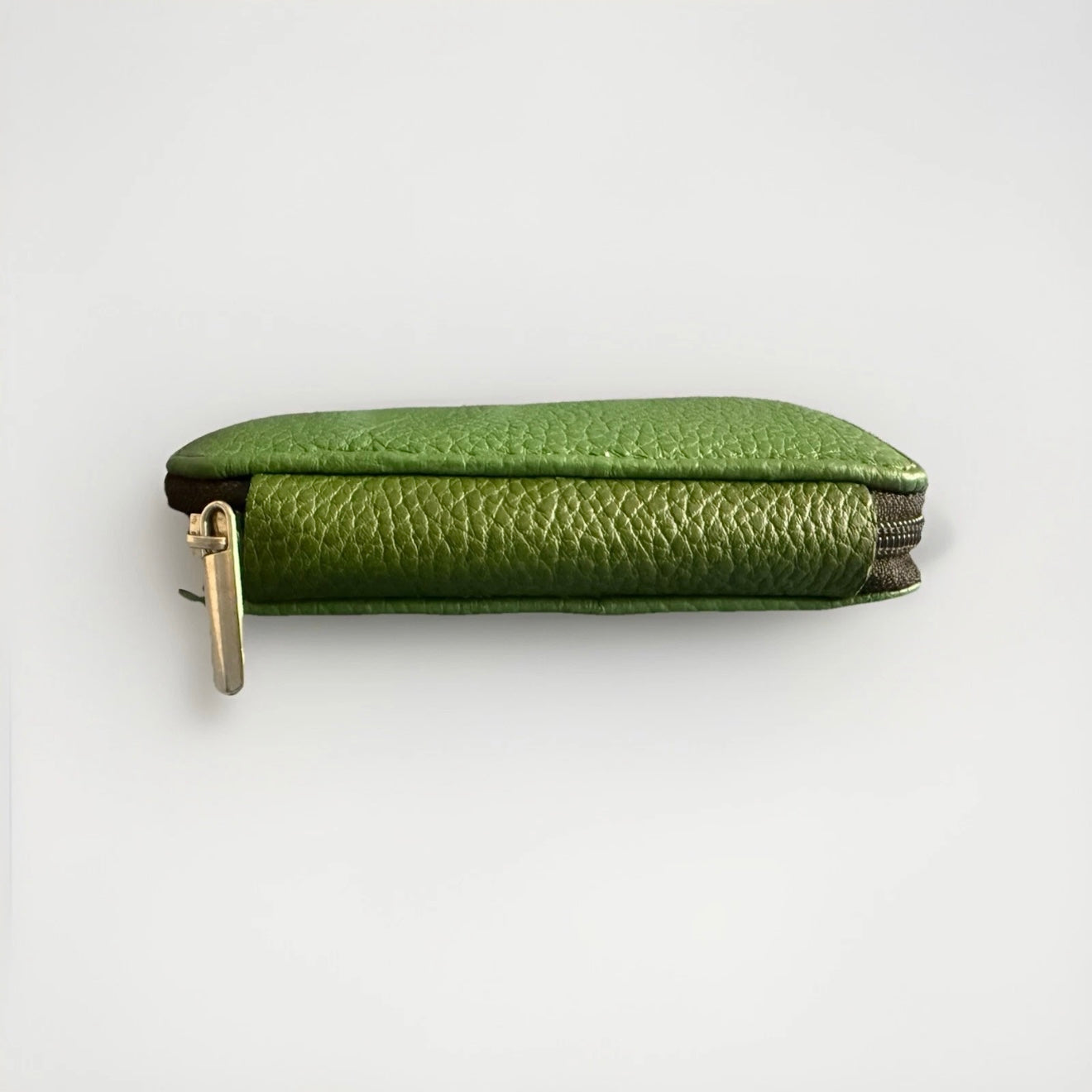 PORTACHIAVI ARTIGIANALE VERA PELLE VERDE