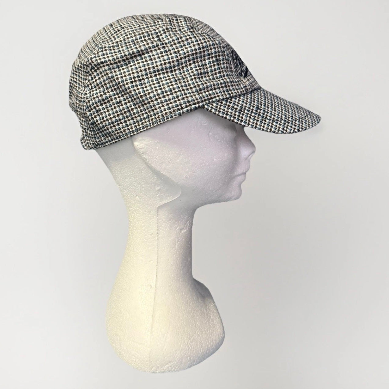 BORSALINO CAPPELLO BERRETTO TESSUTO BASEBALL PIED DE POULE UNISEX