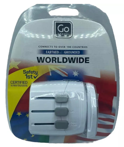 GO TRAVEL WORLDWIDE ADATTATORE UNIVERSALE PER PRESA DI CORRENTE