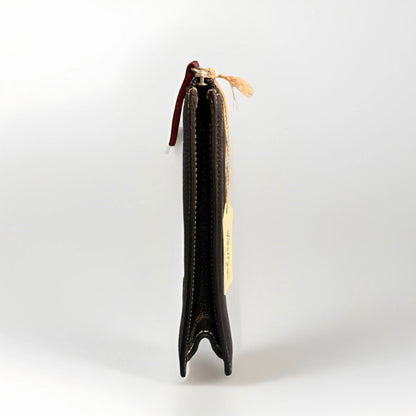 DELL'GA CARTELLA  DA LAVORO ARTIGIANALE PELLE NERA