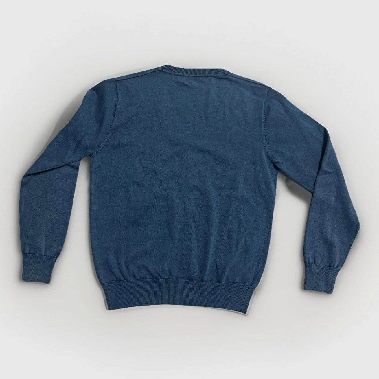 CASHMERE COMPANY CARDIGAN IN COTONE E SETA BLU