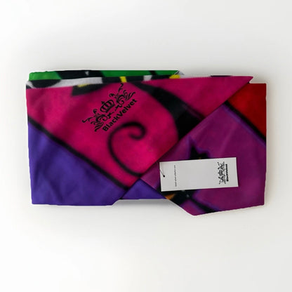 BLACK VELVET SCIARPA SCIALLE TRIANGOLARE REVERSIBILE