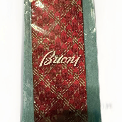 BRIONI CRAVATTA IN SETA ROSSA