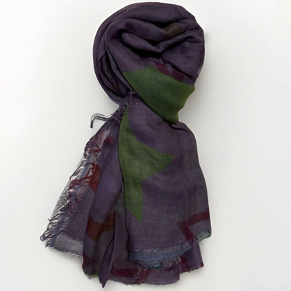 ROCKS ITALY SCIARPA UNISEX LILLA FANTASIA SIMBOLO PACE