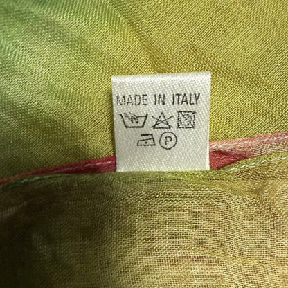 SCIARPA ARTIGIANALE DONNA STAMPA ASTRATTA MULTICOLORE