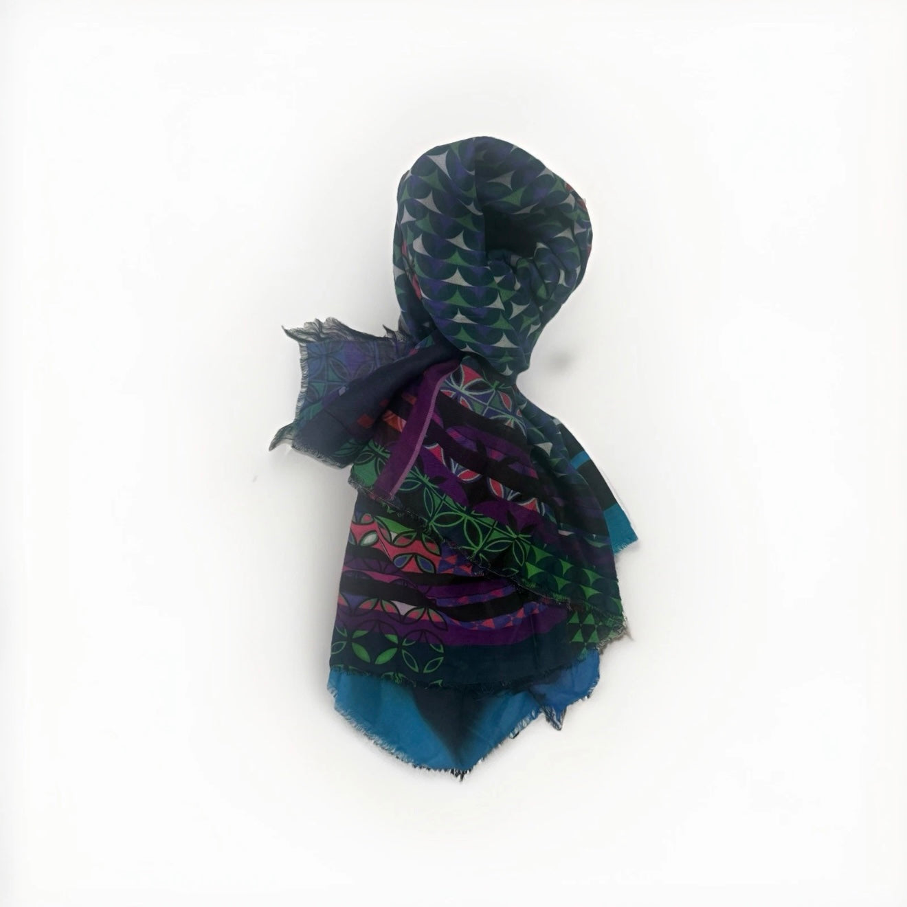 BOY LOST SCIARPA FANTASIA GEOMETRICA MULTICOLORE