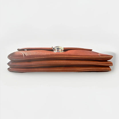 DELL'GA CARTELLA/BORSA PORTA DOCUMENTI SMALL PELLE MARRONE