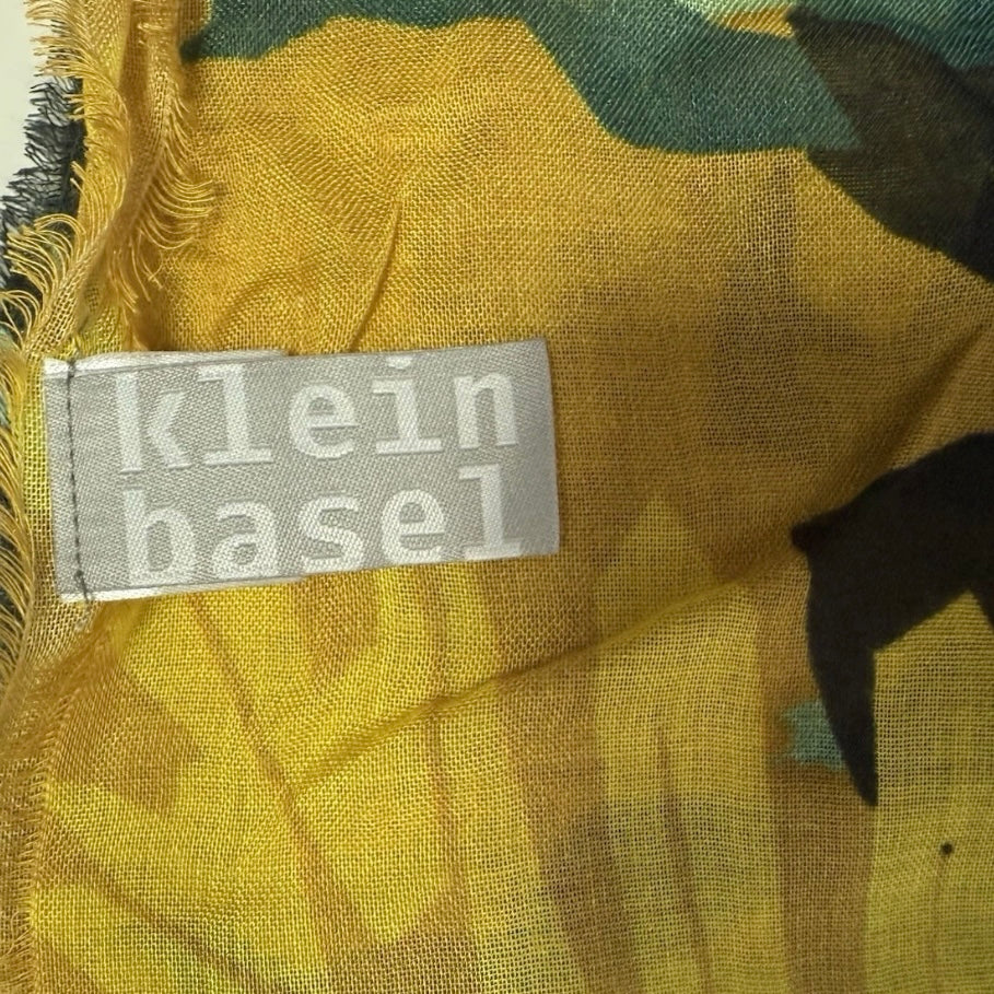 KLEIN BASEL SCIARPA FANTASIA FOGLIE TROPICALI