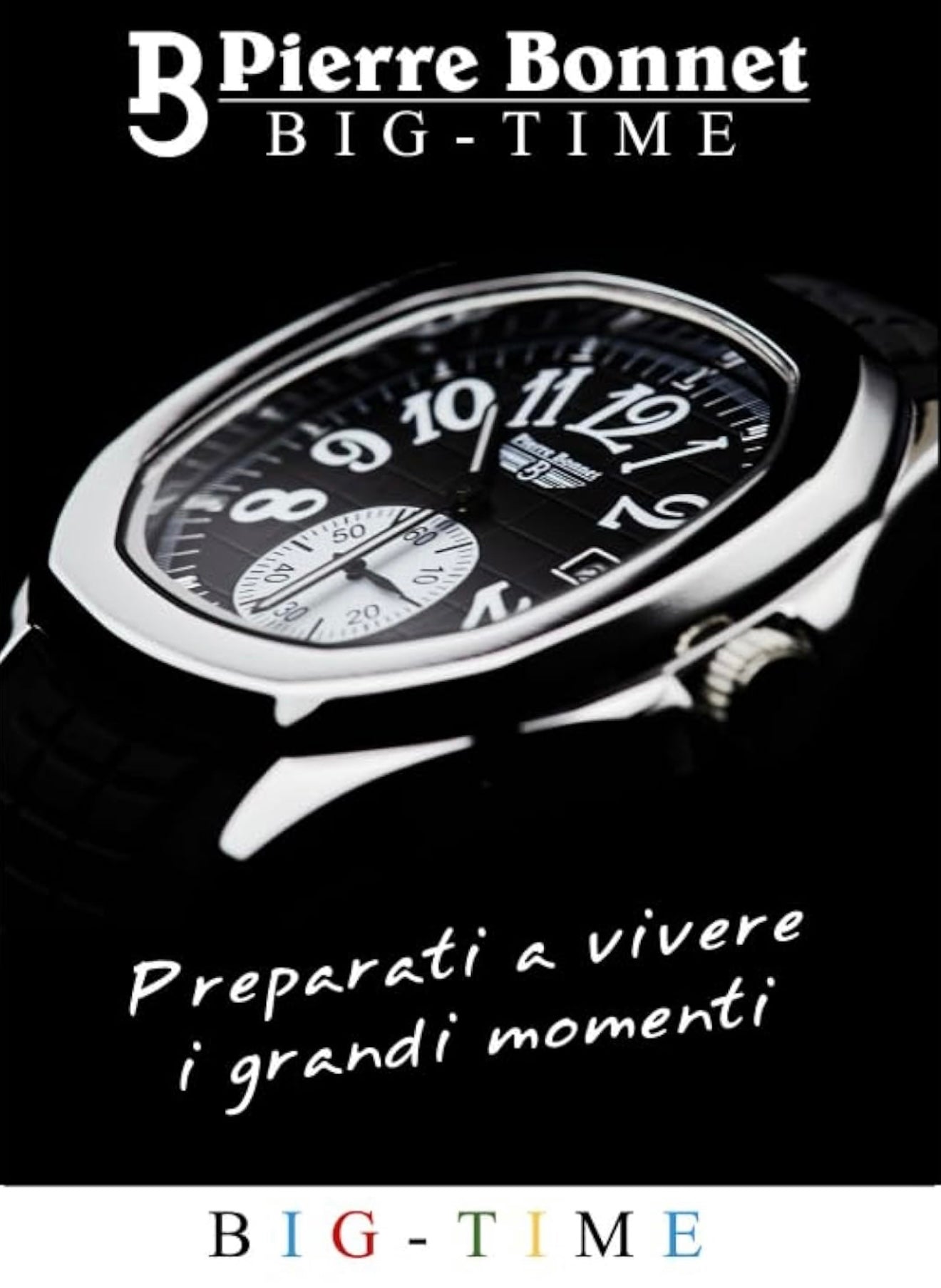 PIERRE BONNET MODELLO BIG TIME MASTERPRICE 9243 ARGENTO IMPERMEABILE