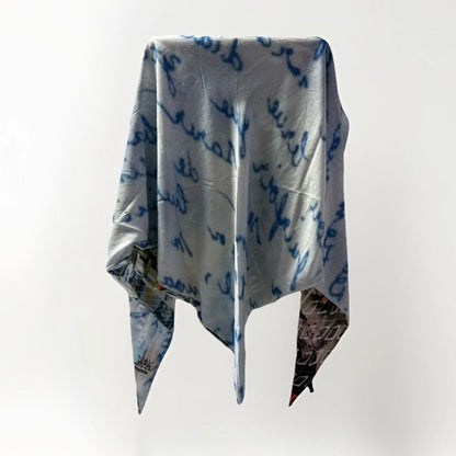 BLACK VELVET SCIARPA SCIALLE TRIANGOLARE REVERSIBILE