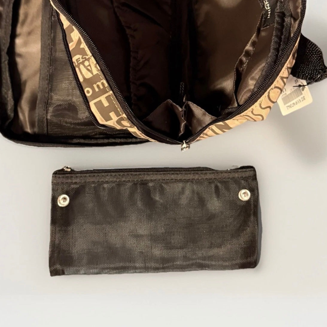 NANNINI BEAUTY CASE BEIGE MARRONE