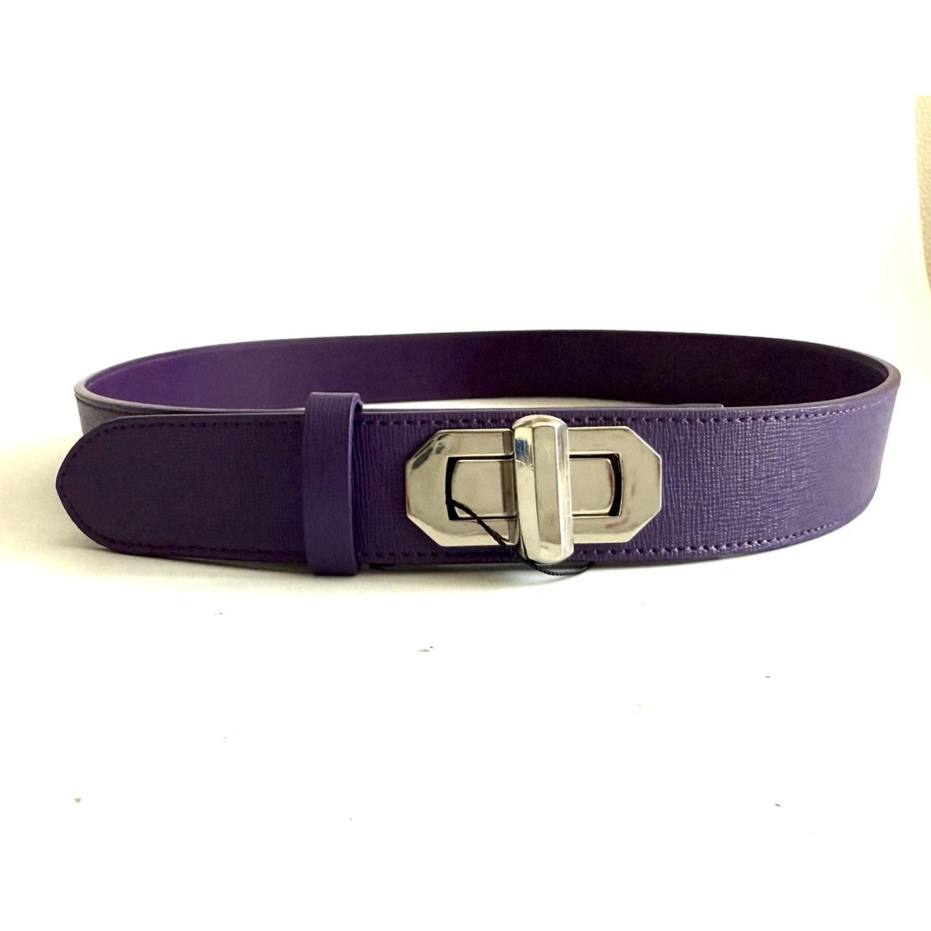 AQUASCUTUM OF LONDON CINTURA DONNA VIOLA PELLE