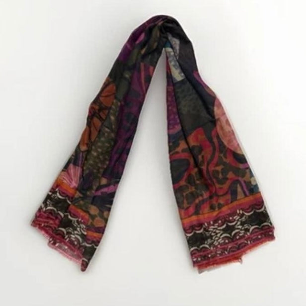 SCIARPA ARTIGIANALE MOTIVO ASTRATTO