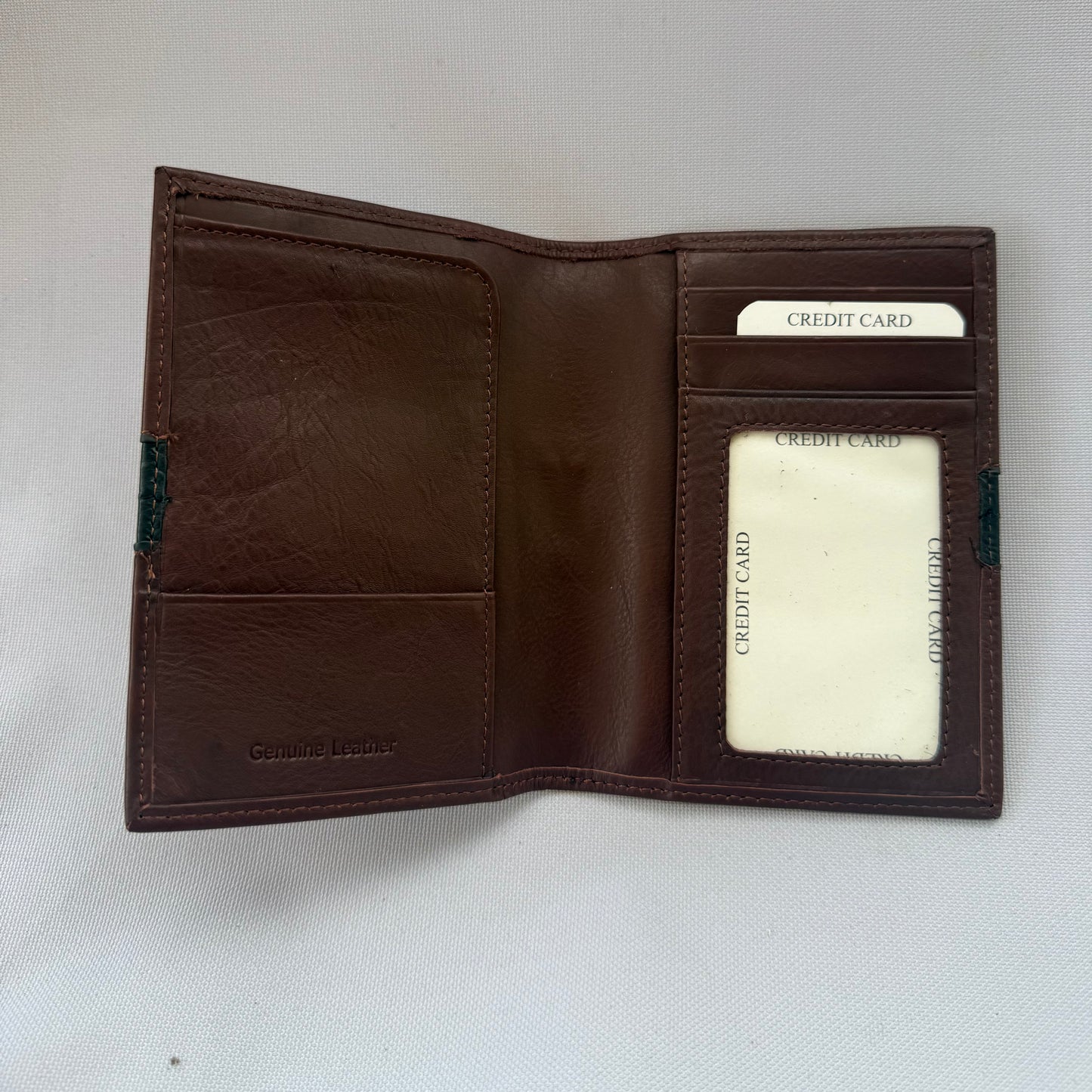 BRITISH TOPMAN&CO PORTAFOGLIO UOMO IN PELLE VITELLO MARRONE