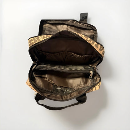 NANNINI BEAUTY CASE BEIGE MARRONE