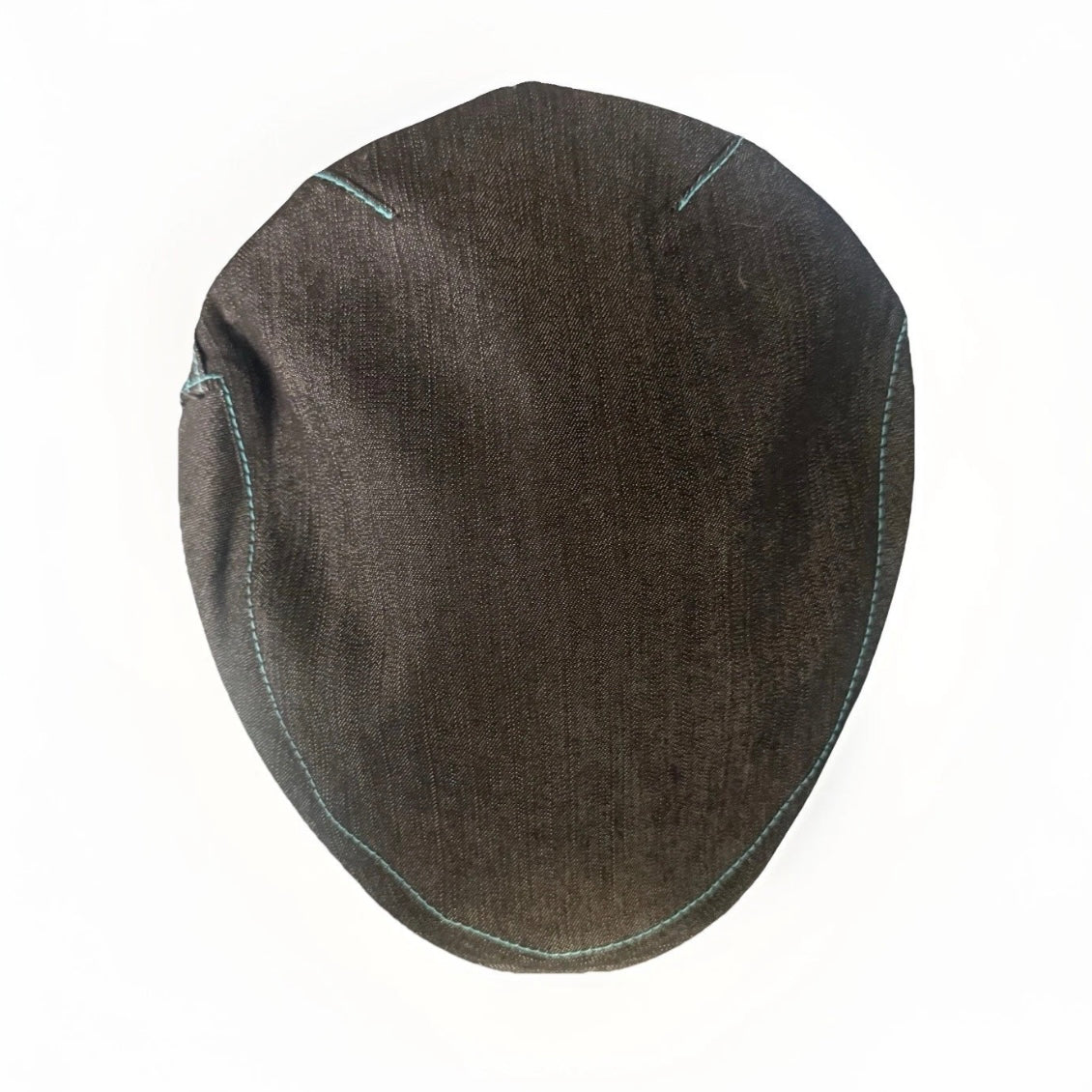 BORSALINO CAPPELLO COPPOLA BECCO D'OCA NERO TURCHESE