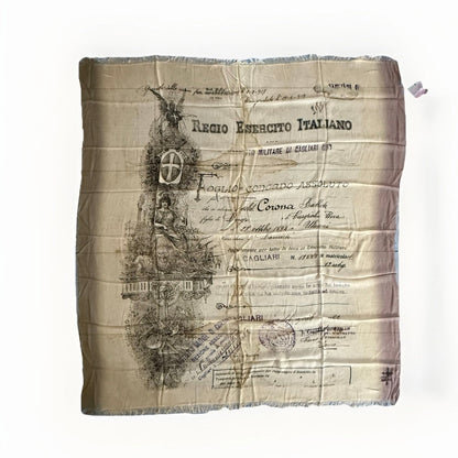 ROCKS ITALY SCIARPA UNISEX STAMPA FOGLIO CONGEDO  REGIO ESERCITO ITALIANO