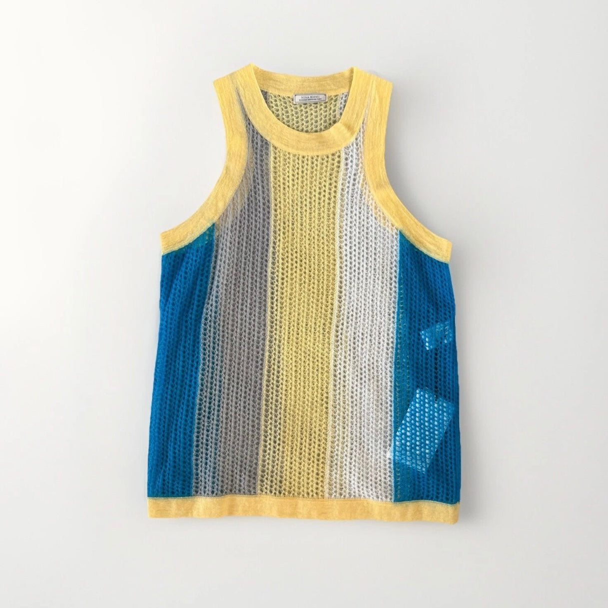 NINA RICCI GILET MULTICOLORE MISTO MOHAIR