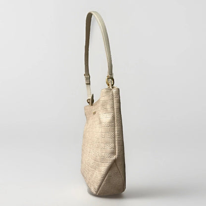 PIERO GUIDI SHOPPING BAG BORSA INTRECCIO BIANCO PANNA