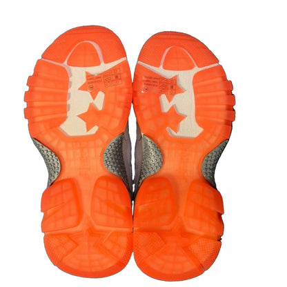 ASH ADDICT SNEAKER DONNA NAPPA E RETE BIANCO E ARANCIONE FLUO
