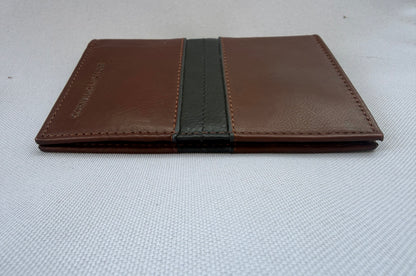 BRITISH TOPMAN&CO PORTAFOGLIO UOMO IN PELLE VITELLO MARRONE