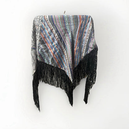 MALA ALISHA SCIARPA SCIALLE TRIANGOLARE REVERSIBILE IN SETA