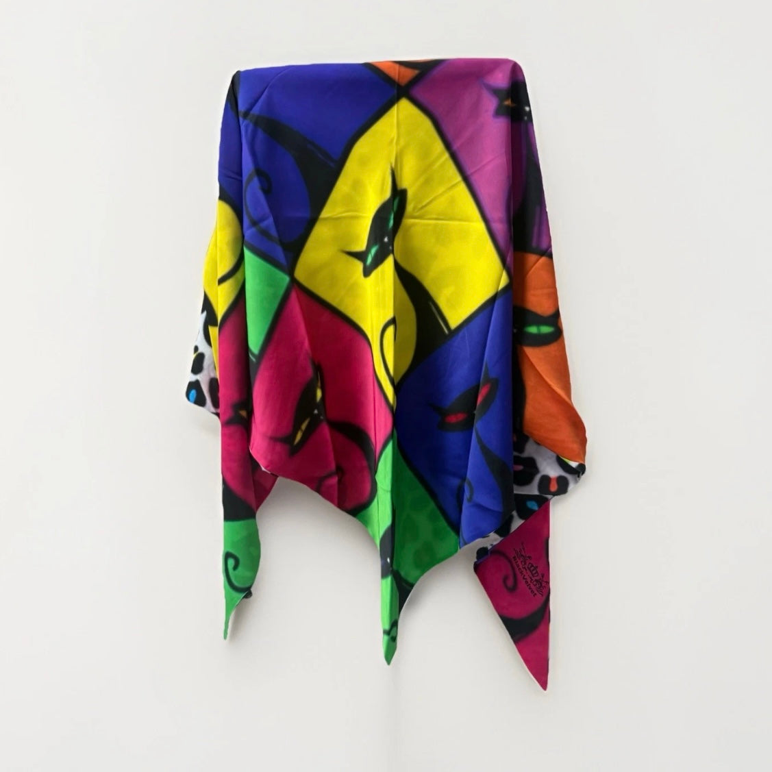 BLACK VELVET SCIARPA SCIALLE TRIANGOLARE REVERSIBILE