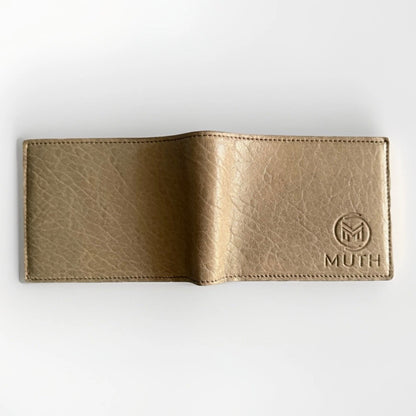 MUTH PORTAFOGLIO UOMO ARTIGIANALE VERA PELLE GRIGIO