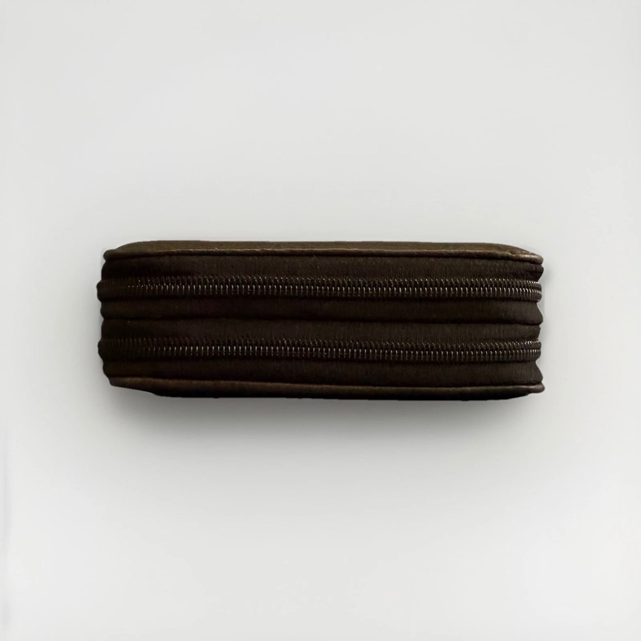 PORTACHIAVI DOPPIO ARTIGIANALE VERA PELLE MARRONE