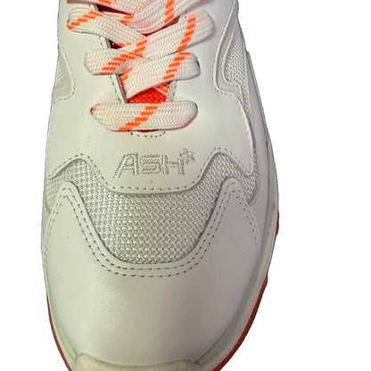 ASH ADDICT SNEAKER DONNA NAPPA E RETE BIANCO E ARANCIONE FLUO