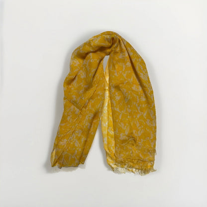 WALLMANN SCIARPA FANTASIA CERVI GIALLA