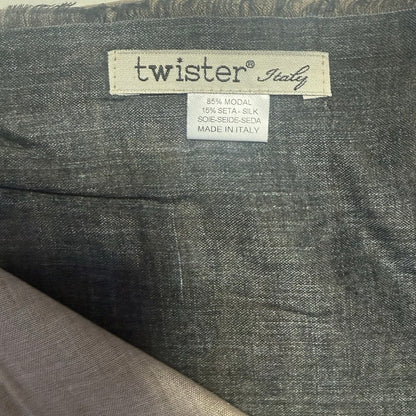 TWISTER SCIARPA BEIGE MARRONE TIE DYE