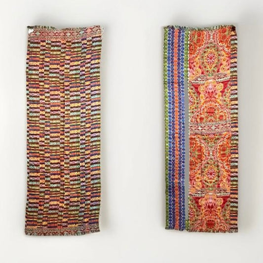 SCIARPA ARTIGIANALE REVERSIBILE MULTICOLORE