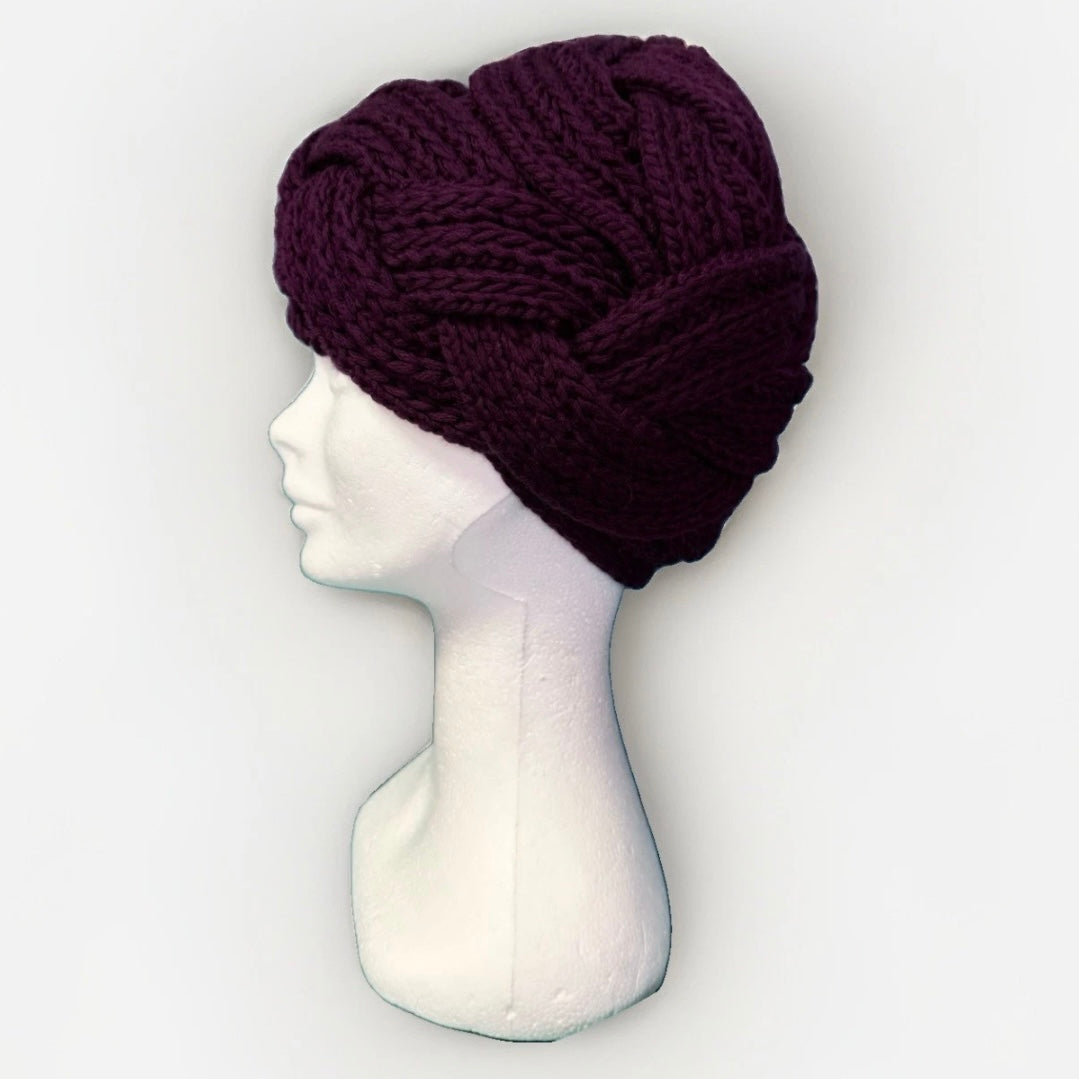 BORSALINO CAPPELLO TURBANTE DONNA VIOLA