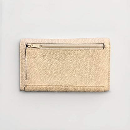 PORTAFOGLIO DONNA PELLE BIANCO PANNA