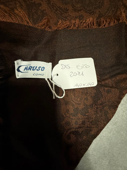 CARUSO COMO SCIARPA CACHEMIRE E SETA FANTASIA PAISLEY