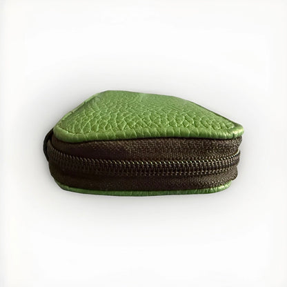 PORTACHIAVI ARTIGIANALE VERA PELLE VERDE