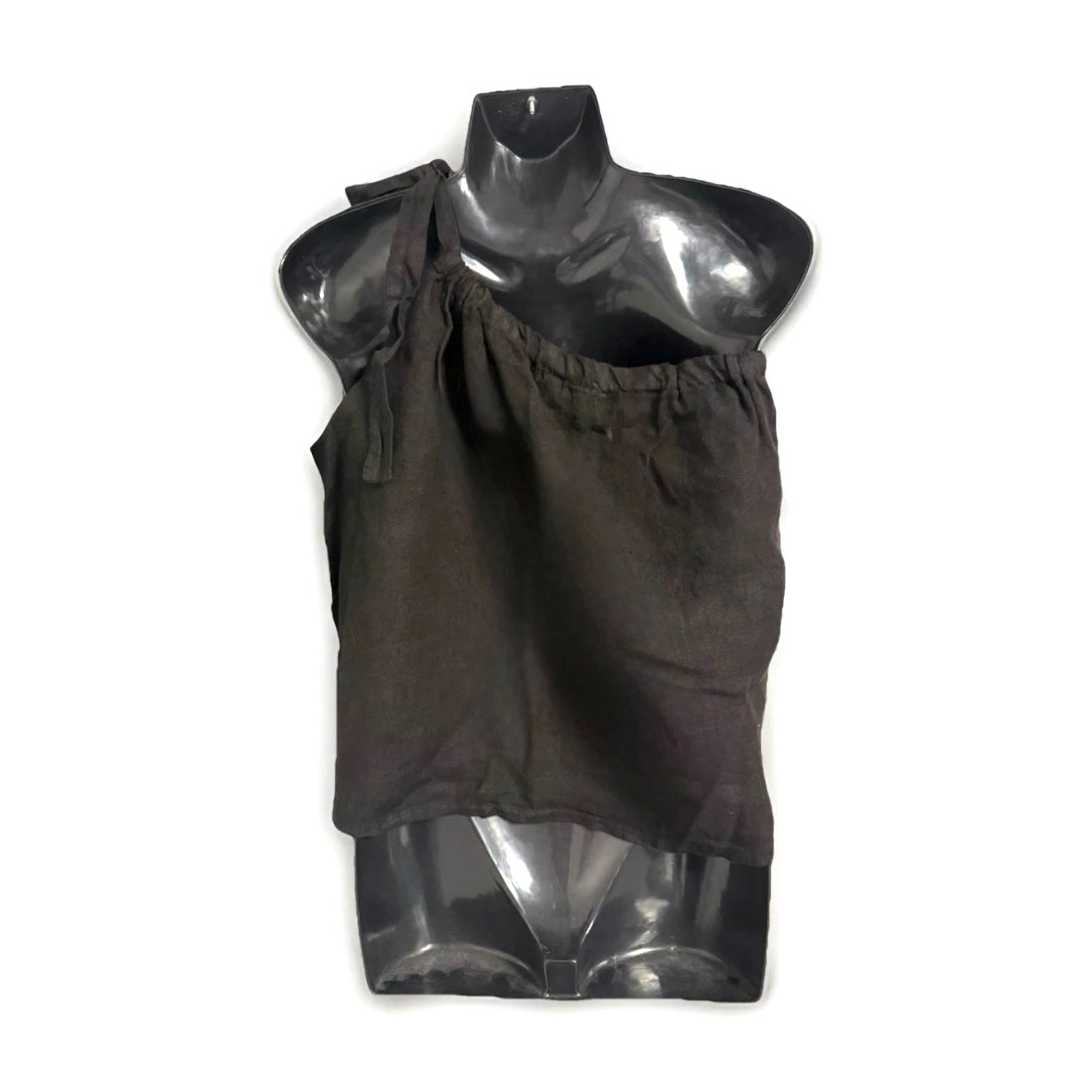 PEDRA NIGRA TOP MONOSPALLA DONNA LINO NERO