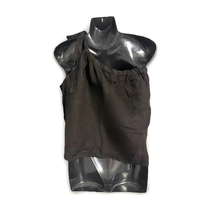 PEDRA NIGRA TOP MONOSPALLA DONNA LINO NERO