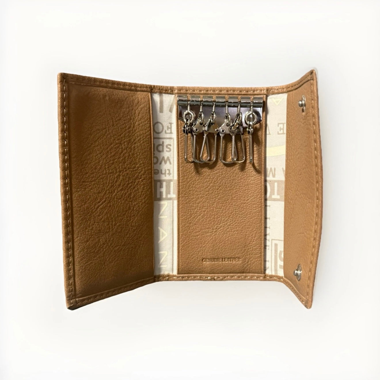 NANNINI PORTA CHIAVI UNISEX IN PELLE MARRONE