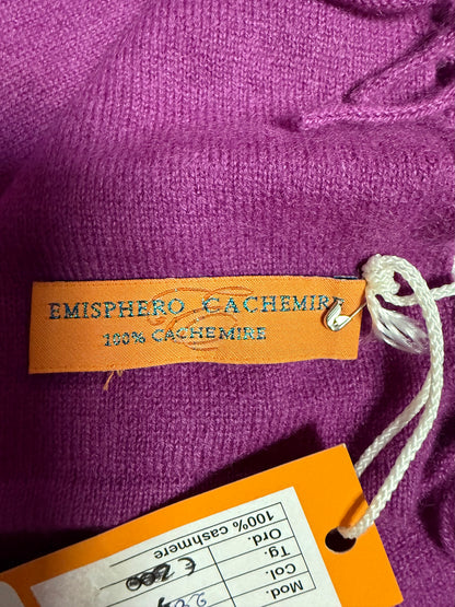 EMISPHERO CACHEMIRE SCIARPA VIOLA CACHEMIRE