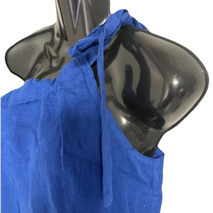 PEDRA NIGRA TOP MONOSPALLA DONNA LINO BLU ELETTRICO