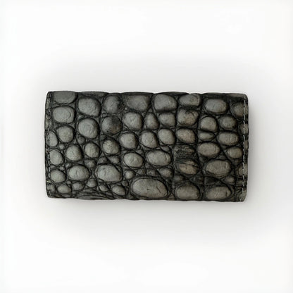 NANNINI PORTA CHIAVI DONNA IN PELLE STAMPA COCCO GRIGIO