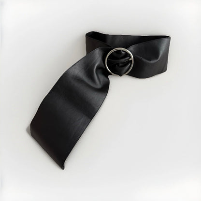 DONDUP CINTURA ALTA DONNA PELLE NERA