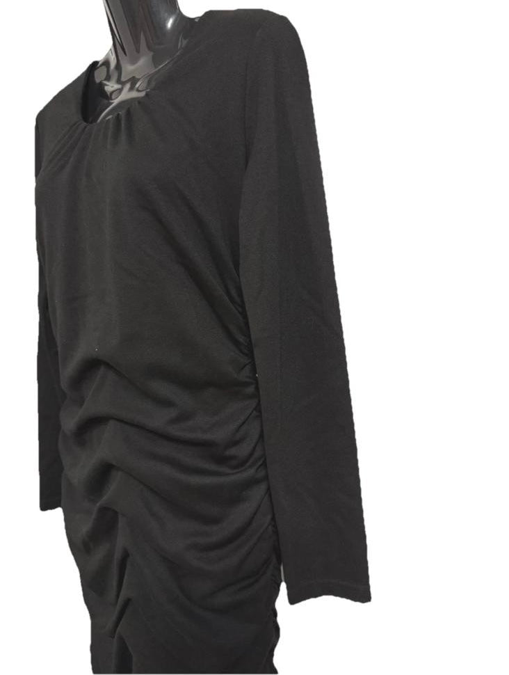 STEFFEN SCHRAUT VESTITO TUBINO DRAPPEGGIATO NERO
