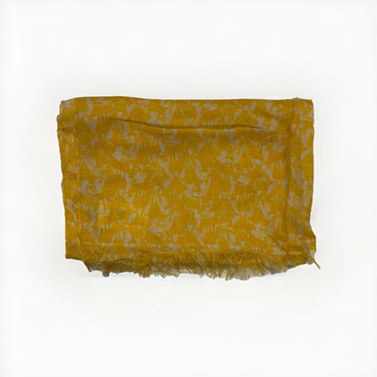 WALLMANN SCIARPA FANTASIA CERVI GIALLA