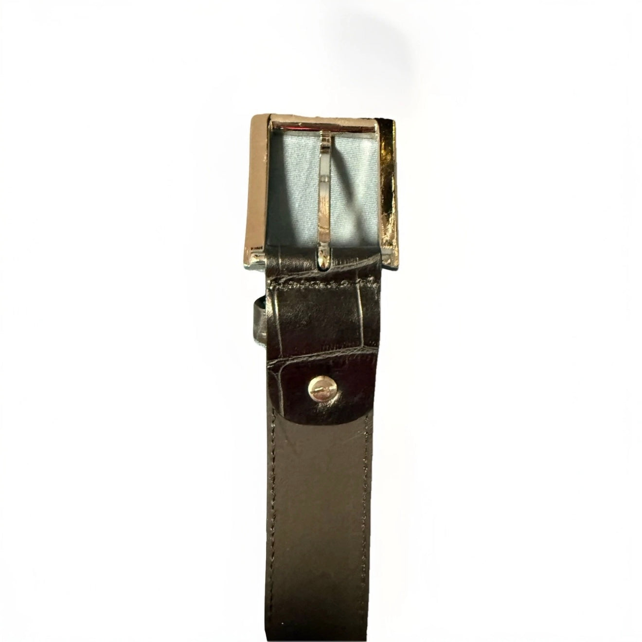 NANNINI CINTURA PELLE DA UOMO NERA COCCO