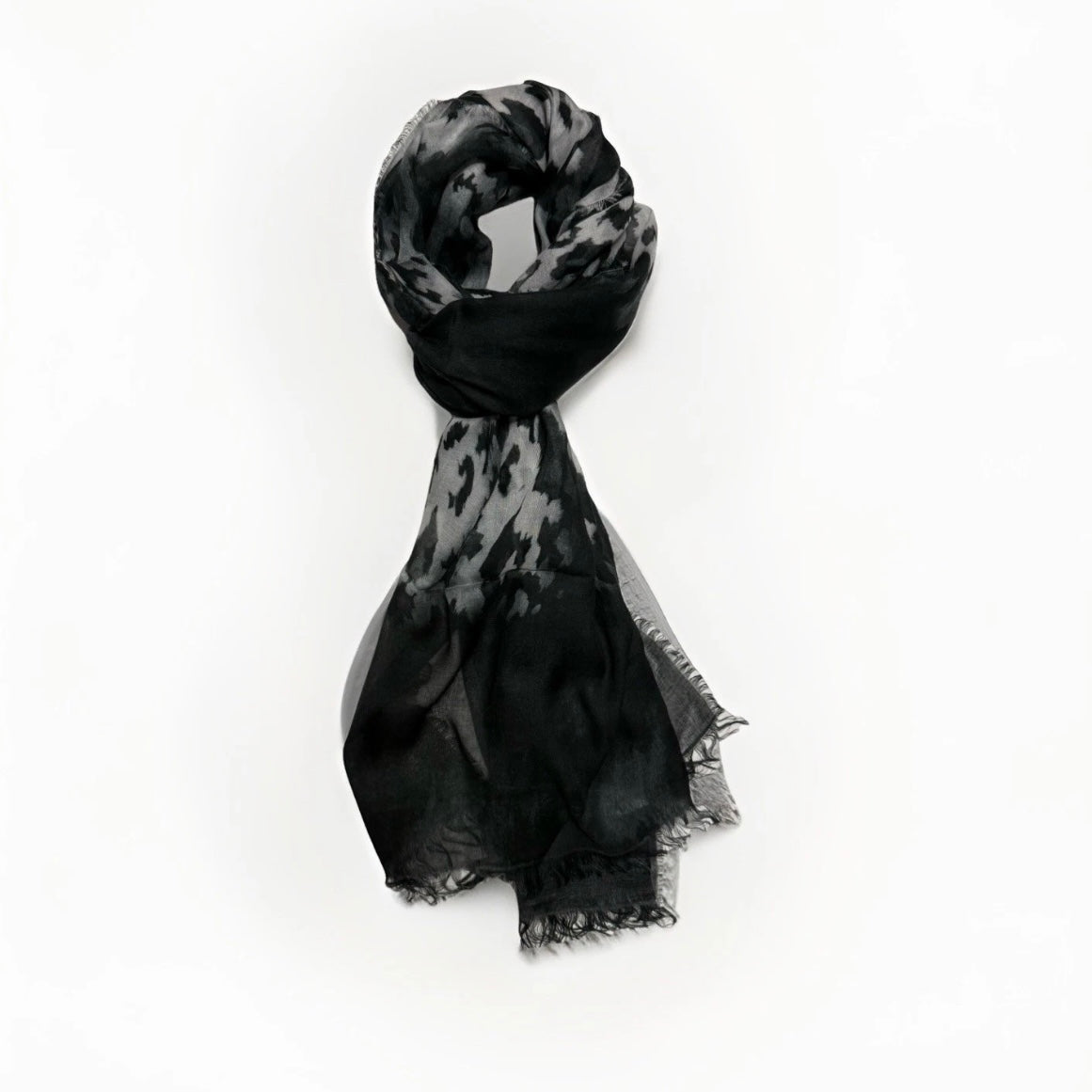 SCIARPA ARTIGIANALE DONNA STAMPA ANIMALIER